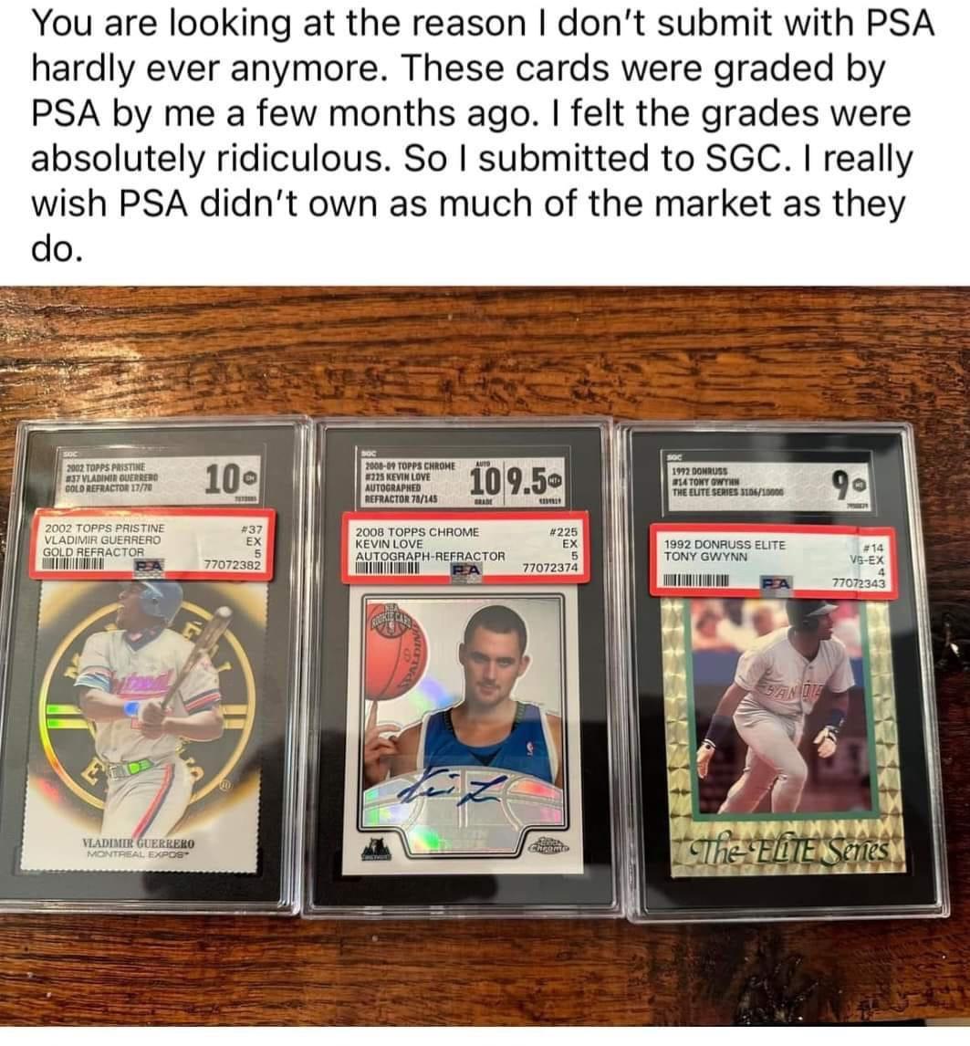 SGC 10, 9.5, and 9 graded Pokemon slabs — the tuxedo slab design collectors choose as a PSA alternative